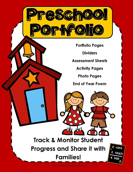 portfolio cover page template for kids